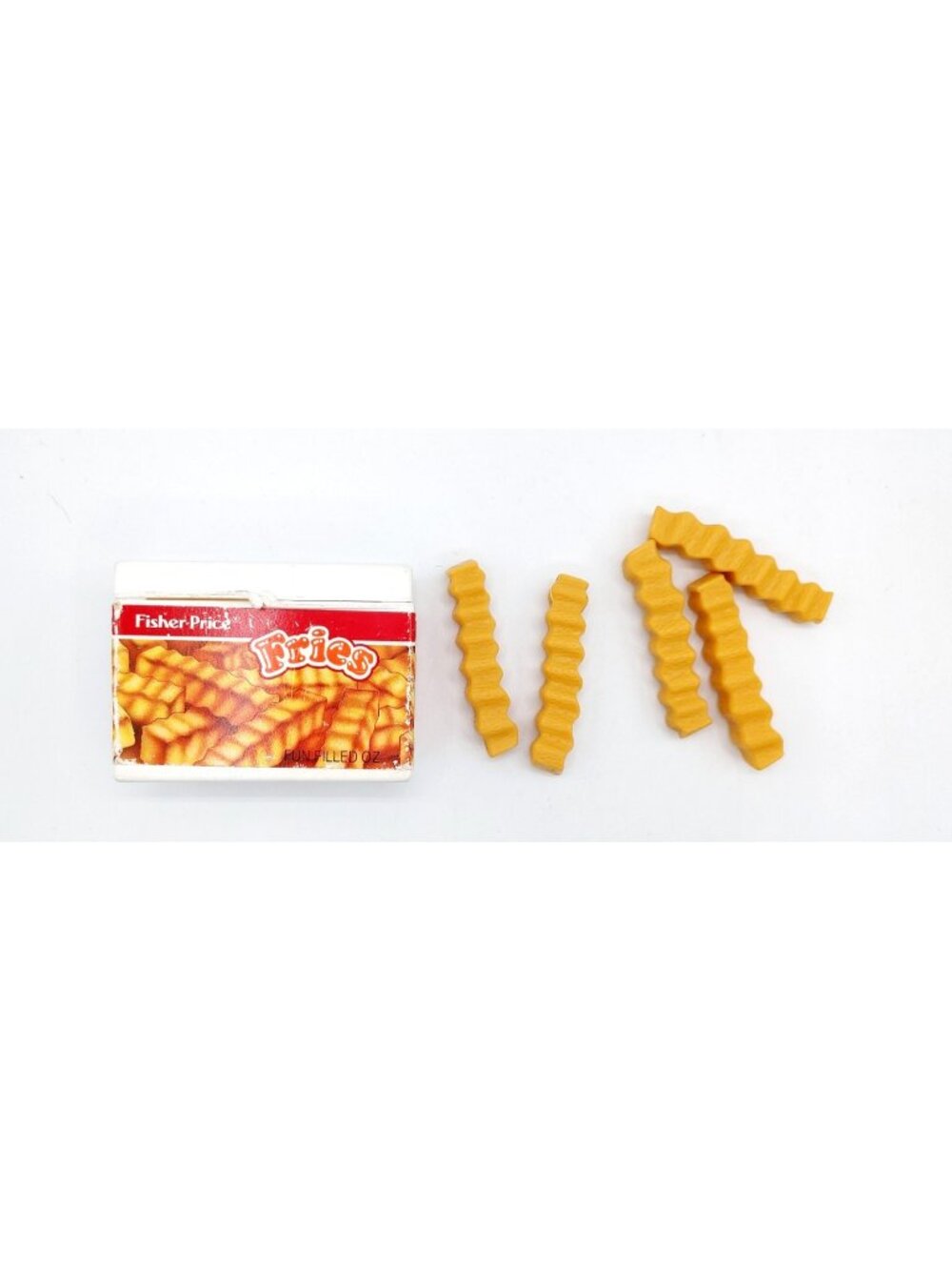 Vintage 1987 Fisher Price Fun with Food French Fries & Container Pretend Play